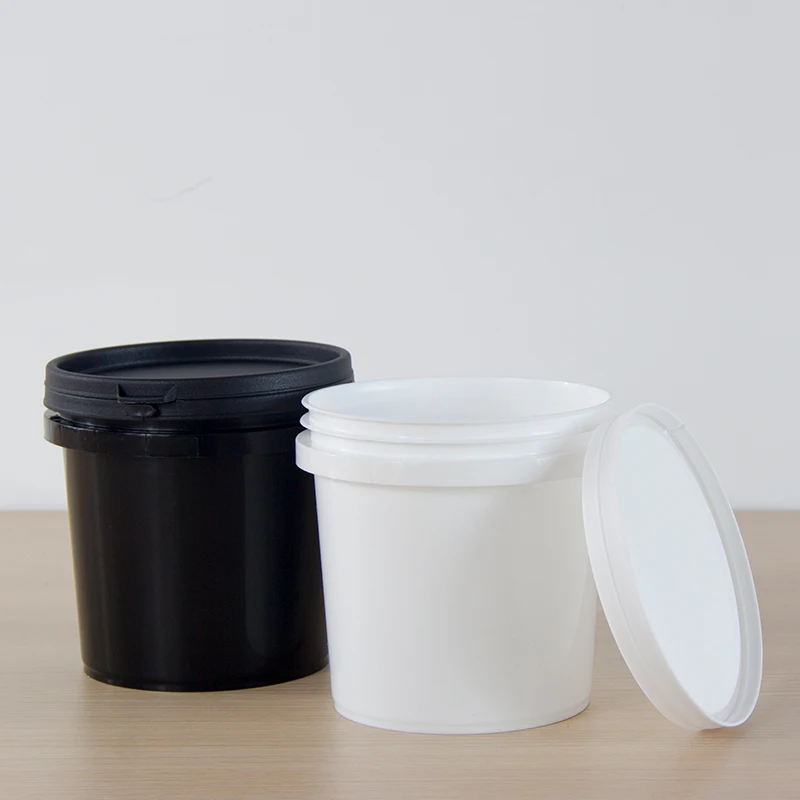 Thicken Food Grade 1L Plastic Bucket for Food Leakproof storage container for cotton candy Honey ice cream