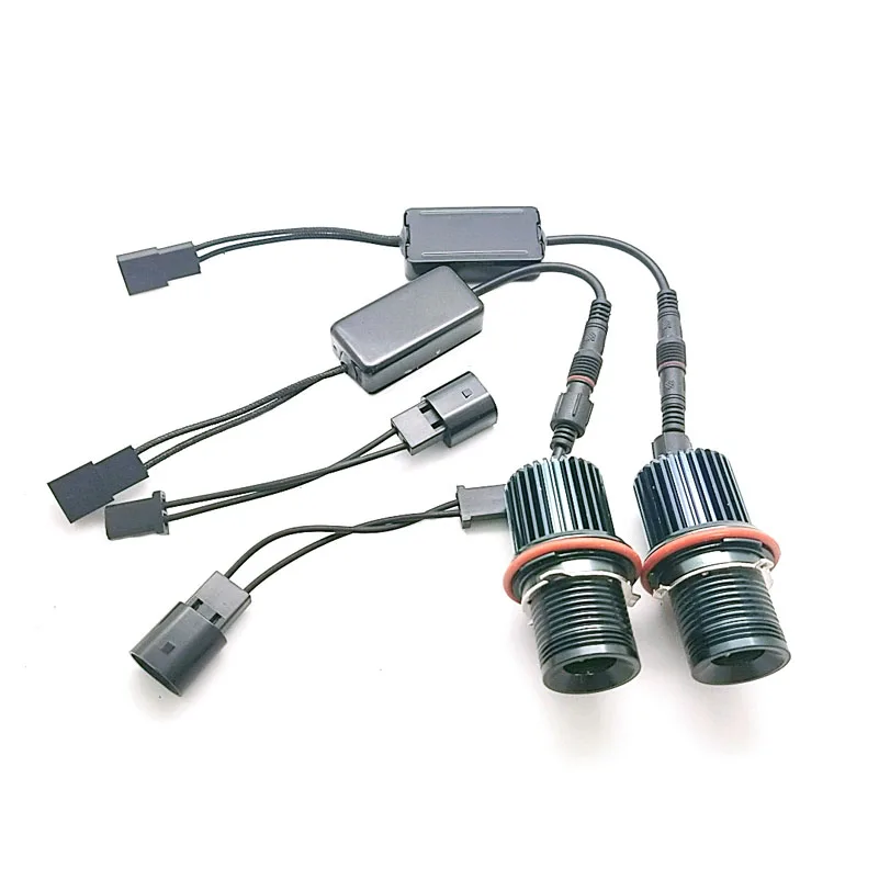 2pcs Canbus White Angle Eyes LED Marker Halo Ring Light Bulb For BMW E39 E53 X5 E60 E61 E63 E64 E65 E66 E83 X3 Car Led Light