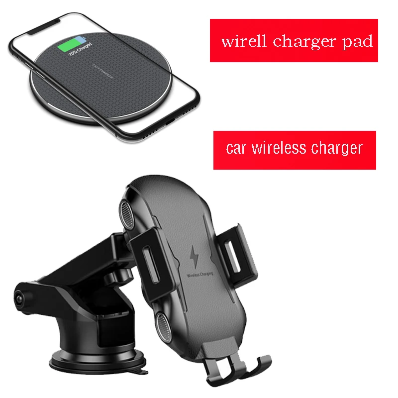 10W Qi Fast Car&Desk Wireless Charging for Samsung Galaxy S9 S10 S20 FE S21 Plus S21 Ultra Note 20 9 10 + Wireless Car Charger