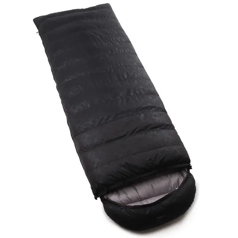 

Goose Filled Sleeping Bag for Adults, Suitable for Camping, Very Warm, White, 4 Thickness