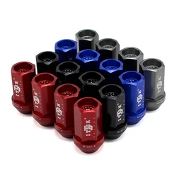 42mm Stainless Steel Wheel Lug Nuts 20 Pieces Racing Car Steel Wheel Extended Nuts M12 x 1.25 M12x1.5 universial car accessories