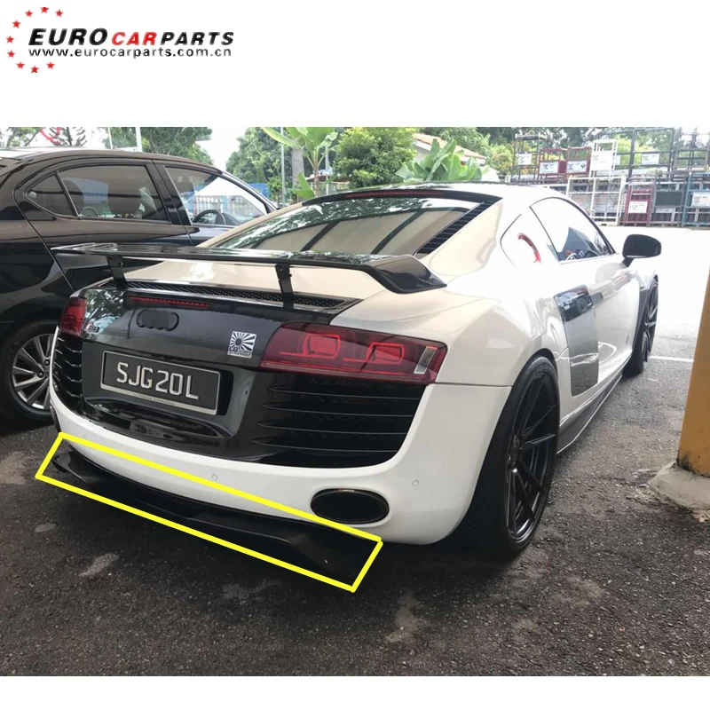 R8 LB performance rear diffuser fit for AD R8 to LB WORKS style R8 Artisan style  carbon fiber diffuser for R8 3pcs carbon fiber