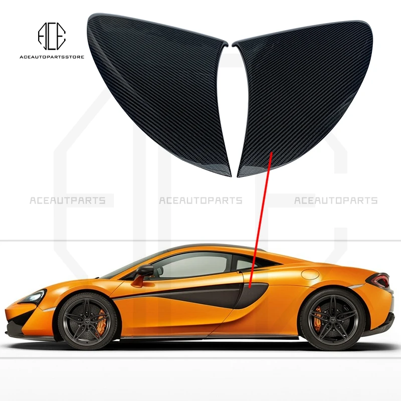 

Боковое отверстие из настоящего углеродного волокна для McLaren 540C 570S, оригинальная модель автомобиля, крышки на вентиляционные отверстия, украшение автомобиля