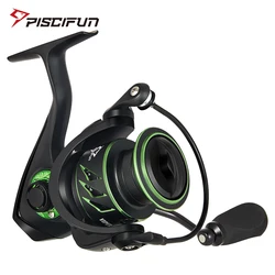 Piscifun-Viper X Spinning Fishing Reel, 4-15kg Max Drag, 5.2:1, 6: 1, 2:1, alta velocidade, 10 + 1BB suave e rápido, ultra-leve