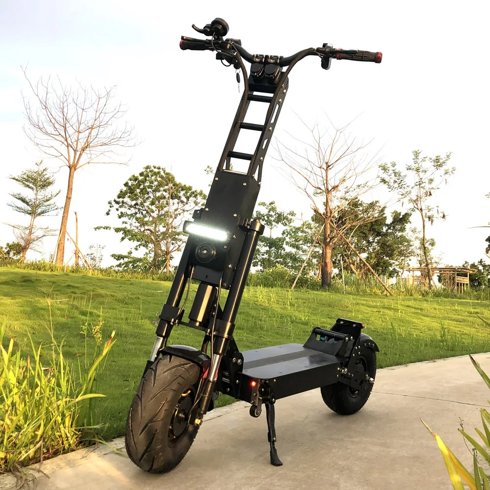 Geofought Popular Dual Motor Two Wheels 13 Inch Max Speed 90-100KM / H  Hydraulic Brake 60V 7000w  Electric Scooter  From China