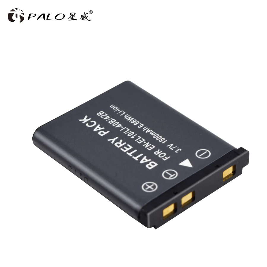 PALO 3.7V 1800MAh Li-40B Li40B Lý 40B Li-42B EN-EL10 EN EL10 ENEL10 Máy Ảnh Kỹ Thuật Số Pin Cho Olympus Nikon máy Ảnh Fujifilm Kodak