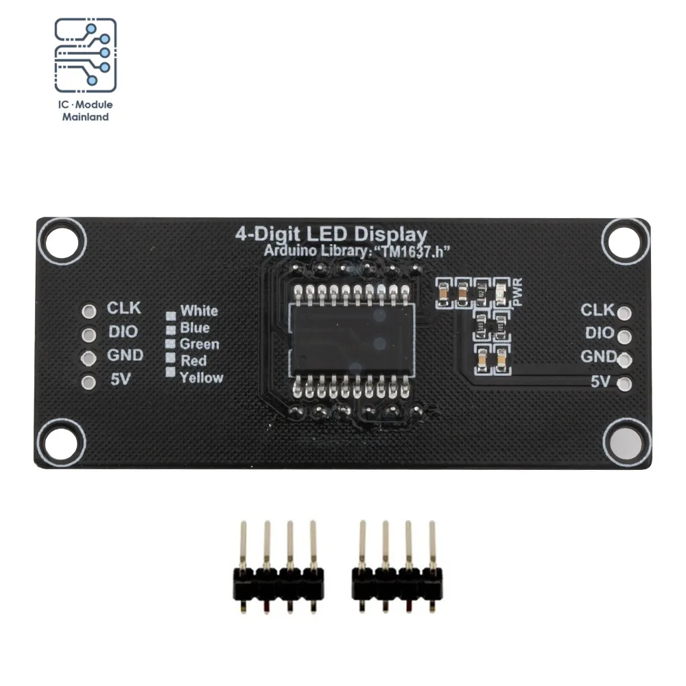 TM1637 Modul Tampilan Digital LED 0.56 Inci 4 Bit Tabung Digital Empat Pak Papan Driver Seri UNTUK Arduino Multiwarna