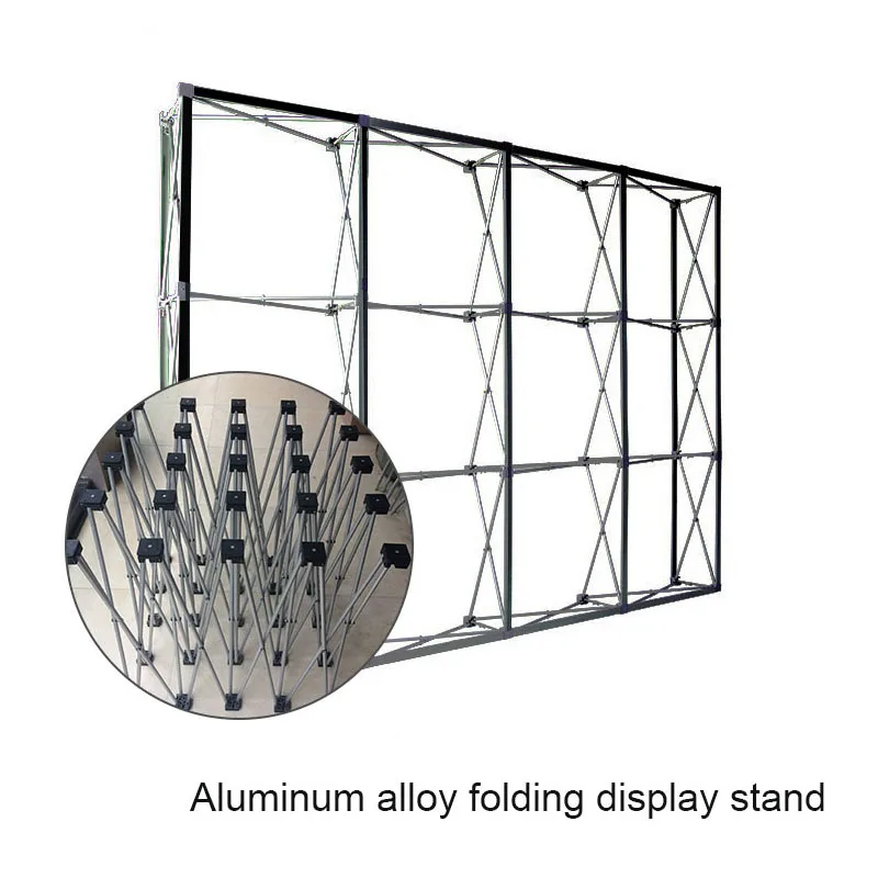 Portable Aluminum Alloy Fold Stand Outdoor Wedding Flower Wall Frame Advertising Exhibition Display Stand Background Decor Shelf