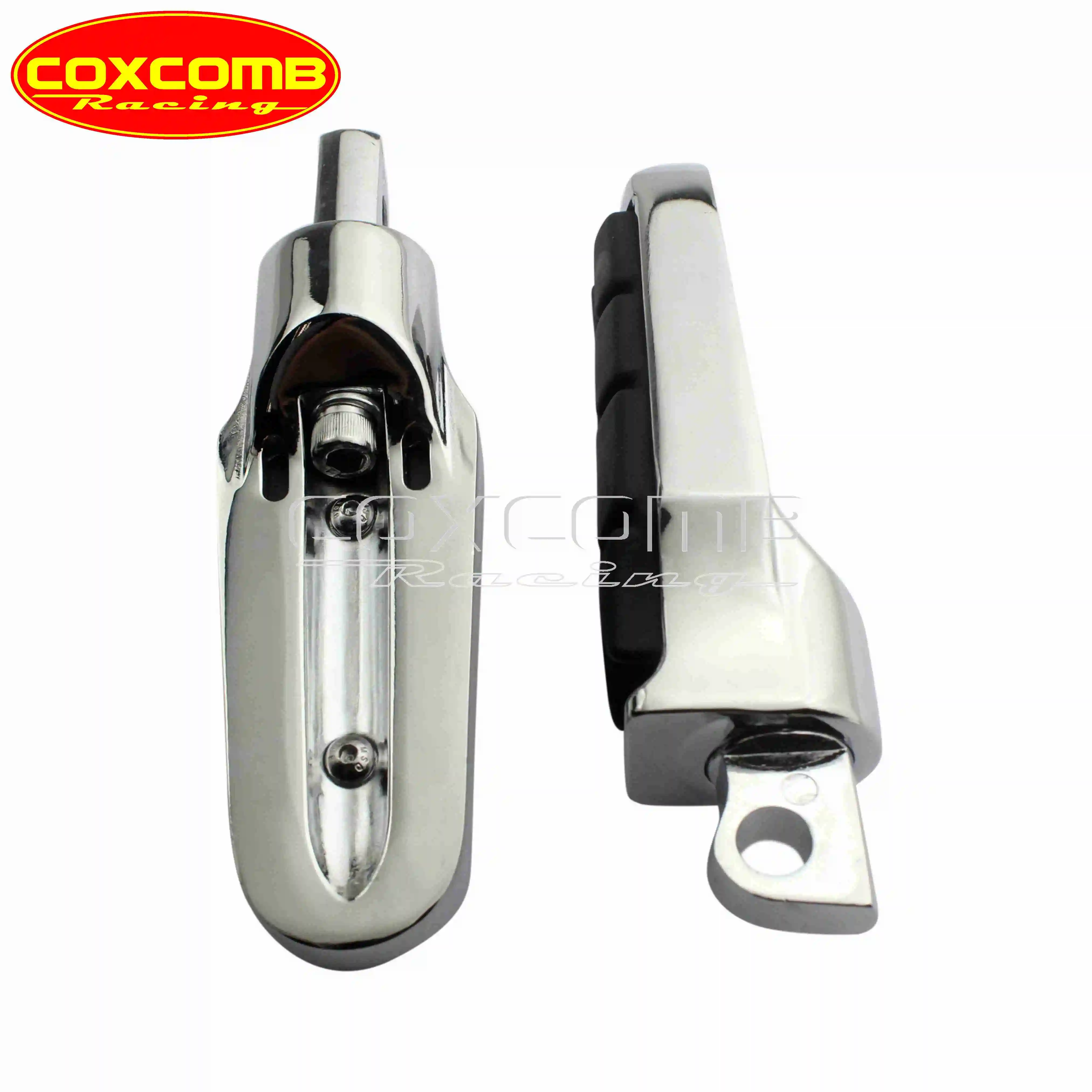 Motorcycle Chrome Highway Victory Cross Country Footrest Rear Passenger Tombstone Foot Pegs For Harley Sportster Dyna Custom