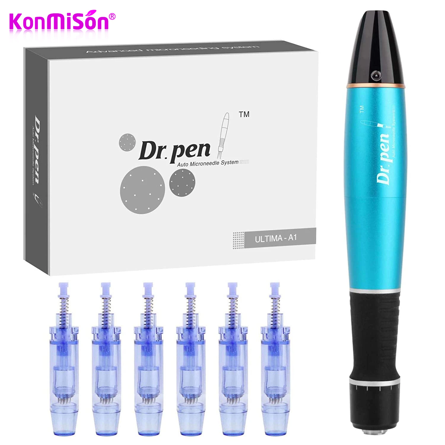 Electric Derma Pen A1 Dr.Pen Ultima A1 - W Wireless Dermapen Professional Microneedling Microblading Micro Needle Cartridge