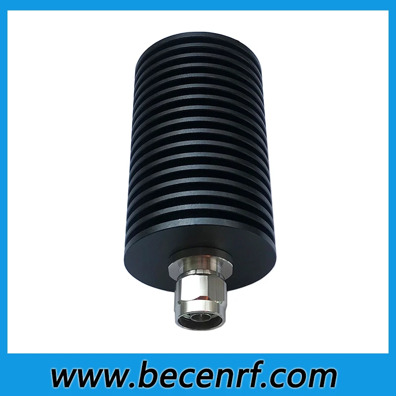 Free Shipping RF 100 Watt High Power N Type Coaxial attenuator male to female DC to 3GHz/4GHz 100W 50 ohm 1-50dB