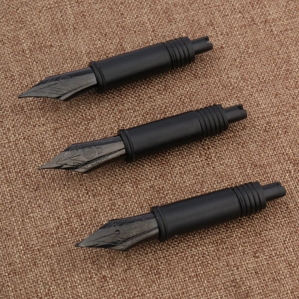 HongDian 1850 Serie di scrittura di adattamento di Spin Nero titanium Penna Stilografica pennino