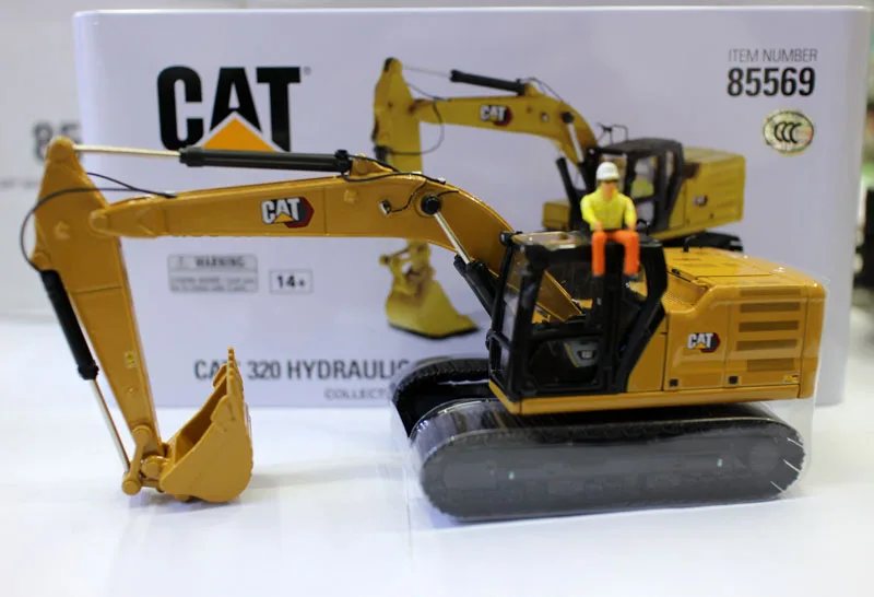 New DM 1/50 Scale CAT 320 Hydraulic Excavator High Line Series 85569 By Diecast Masters for collection