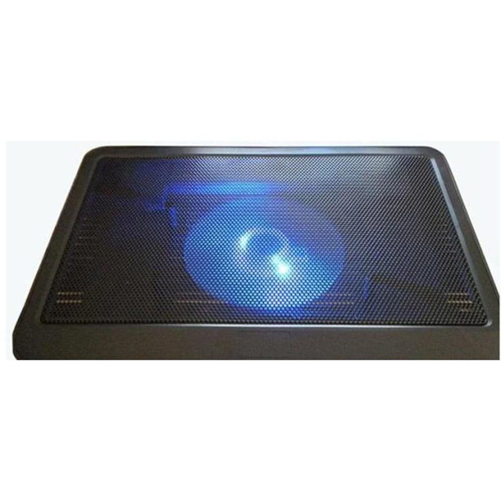 Coussin de refroidissement noir Ultra fin pour ordinateur portable, support réglable, ventilateur de Ventilation USB, 1 pièce