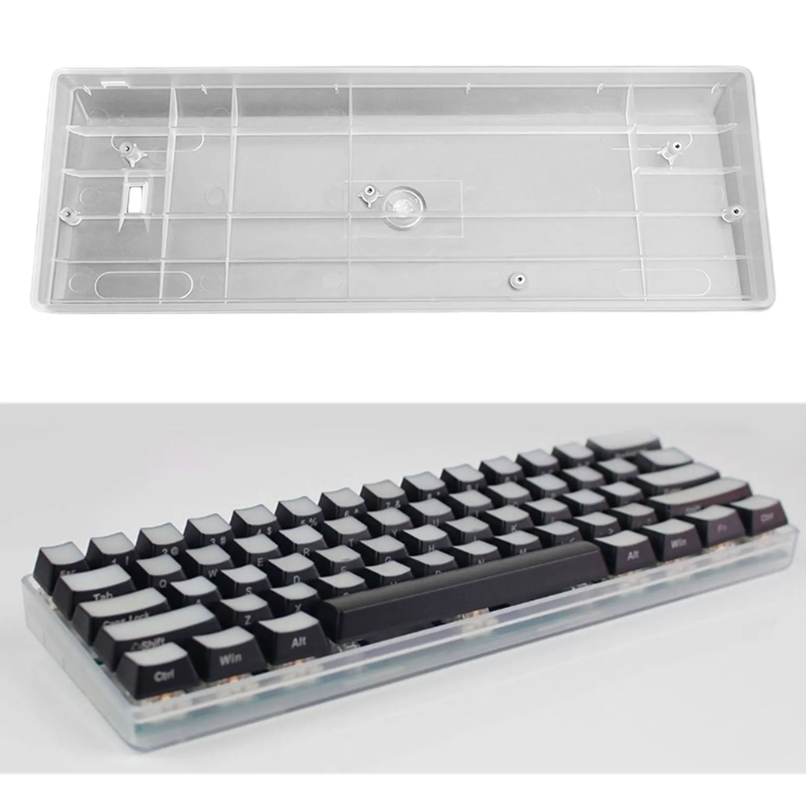 KEYSME PIC60 Mod Case (GH60互換ケース) KeysMe PIC60 Keyboard Case Midnight Camouflage（ブラック