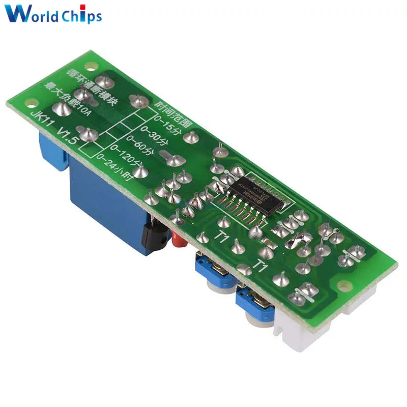VQRINWIEL 0 24 Stunden Einstellbarer Zyklus Timer Verzögerungs EIN/Aus Schalter DC 5V 12V 24V Timer Verzögerungsrelais Netzteilrelais mit Kabel JK11 (Size : DC 12V VQRINWIEL 0 24 Stunden Einstellbarer Zyklus Timer Verzögerungs EIN/Aus Schalter DC 5V 12V 24V Timer Verzögerungsrelais Netzteilrelais mit Kabel JK11 (Size : DC 12V