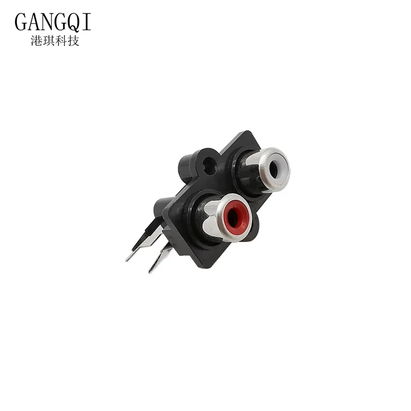 5Pcs 2/4/6-hole RCA mother stereo audio jack AV audio input socket connector Lotus discharge device interface signal connection