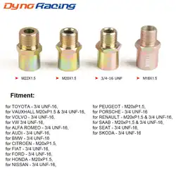 M18*1.5 M20*1.5 M22*1.5 3/4-16 UNF Adapter Fitting Connectors for Oil Cooler Filter Sandwich Plate