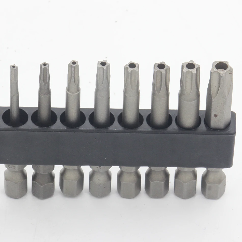 Puntas de destornillador eléctrico de cabeza de estrella Pentalobe, 1/4 pulgadas, Pentalobe, herramientas manuales, 25mm de longitud, T10-T40