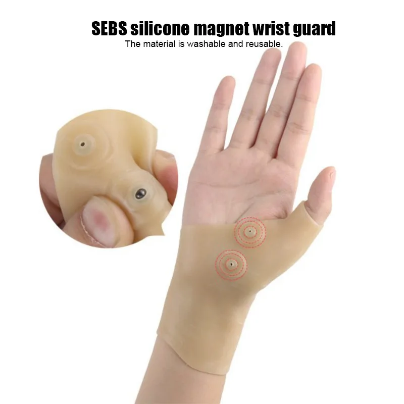 Waterproof Brace Soft Pain Relief Magnetic Thumb Support Wrist Support Elastic Corrector Therapy Hand Wrist Massage Glove