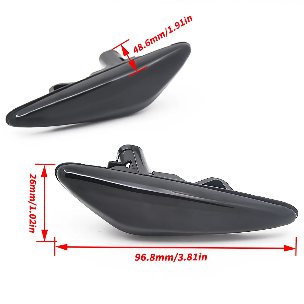 2Pcs Dynamic LED Side Marker Turn Signal Lamp Light For Mazda MX-5 Miata ND 2016- RX-8 6 Atenza GH 5 Premacy CW Fiat 124 Spider