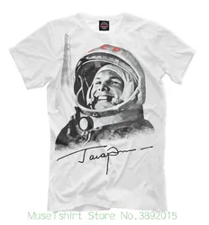 New T-Shirt Russia Ussr First World Soviet Cosmonaut Gagarin Cool Designe Hq Men Adult Slim Fit T Shirt S-Xxl