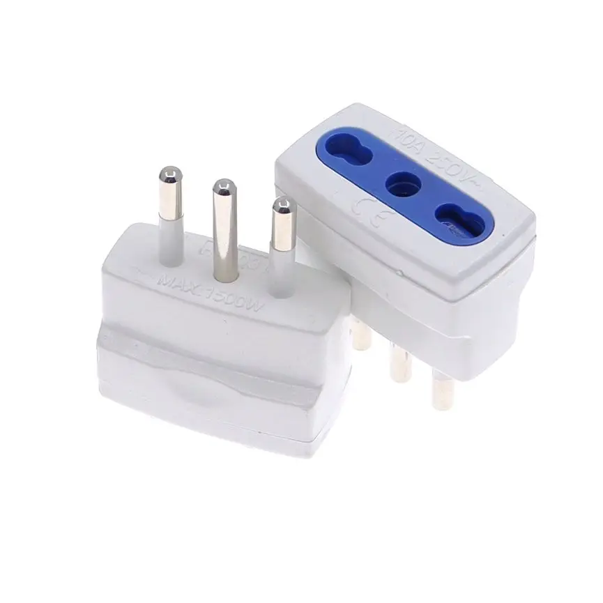 European 2 Pin EU 4.0mm To Italy Mini Travel Plug Adapter Type L Italian Power Plug 250V 10A