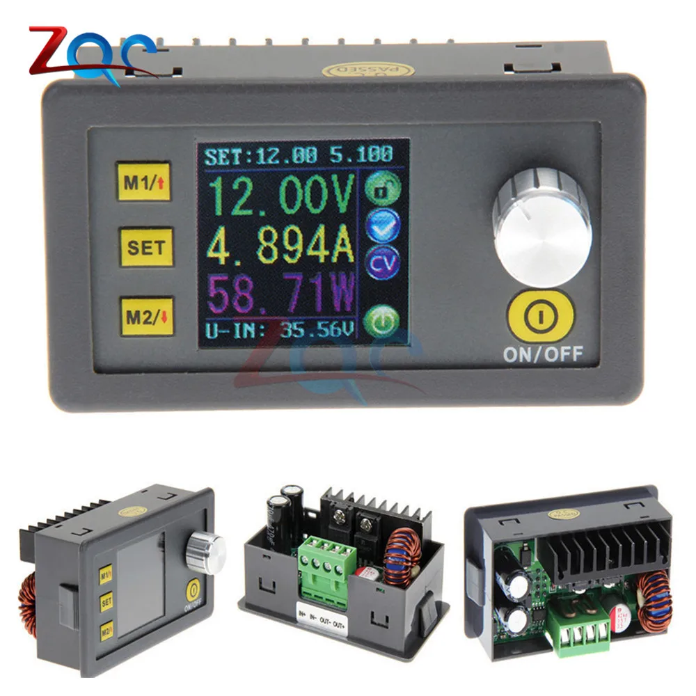 Constant Voltage Current Step Down Programmable Power Supply Module Buck Voltage Regulator Converter Color LCD Voltmeter Ammeter