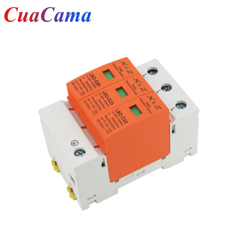 1Pcs AC SPD Surge Protector LBO Low Voltage  Distribution Household Arrester Lightning Protection Device 2P 3P 4P Switch Module