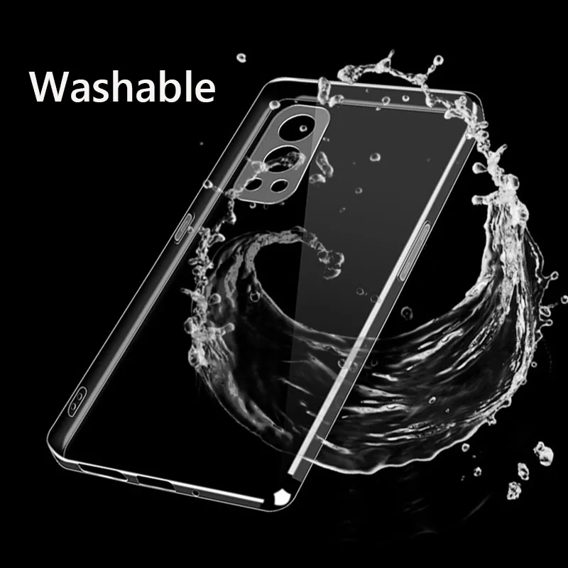 Funda de teléfono transparente de alta calidad para Oneplus Nord 2 5G, cubierta trasera protectora de lente transparente de TPU suave para hombre,