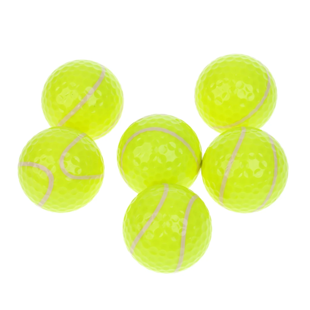 6 Pieces/ Balls Pattern Novelty Golf Balls Practice Balls Golf Accessories Golfer Gift