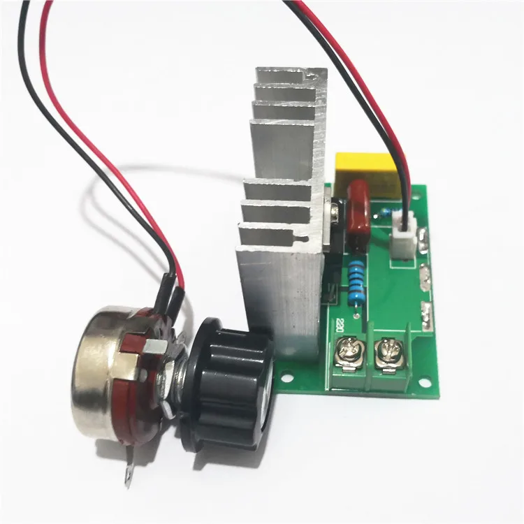 AC Motor 4000W Imported High-power Thyristor Electronic Voltage Regulator Light, Speed and Temperature Regulation 220V