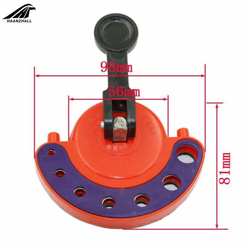 Imagem -05 - Broca de Diamante Ajustável 412 mm Peça de Serra para Vidro com Base de Ventosa com Guia para Abertura
