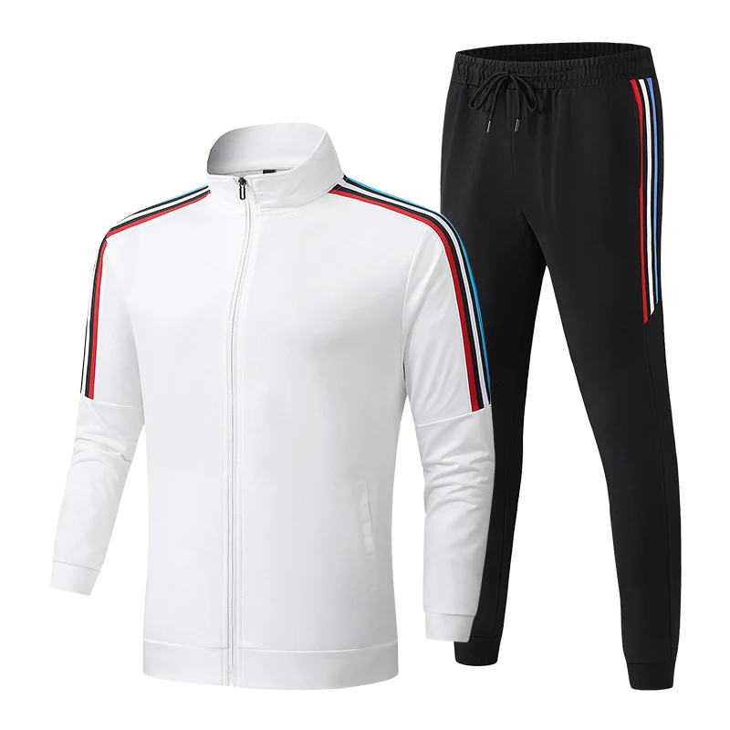 

Windproof Sportswear Men Autumn Polyester Tennis Badminton Pingpong Team Tracksuit Warm Slim Fitness Jogger Gym Sport Set Long