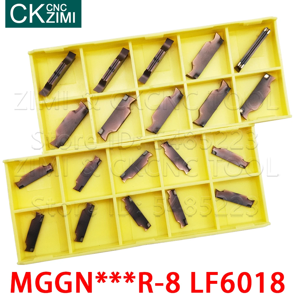 MGGN150R-8 LF6018 MGGN300R-8 LF6018 Carbide Sisipan Cutting dan Grooving Menyisipkan Alat Bubut CNC Alat MGGN untuk Stainless Steel