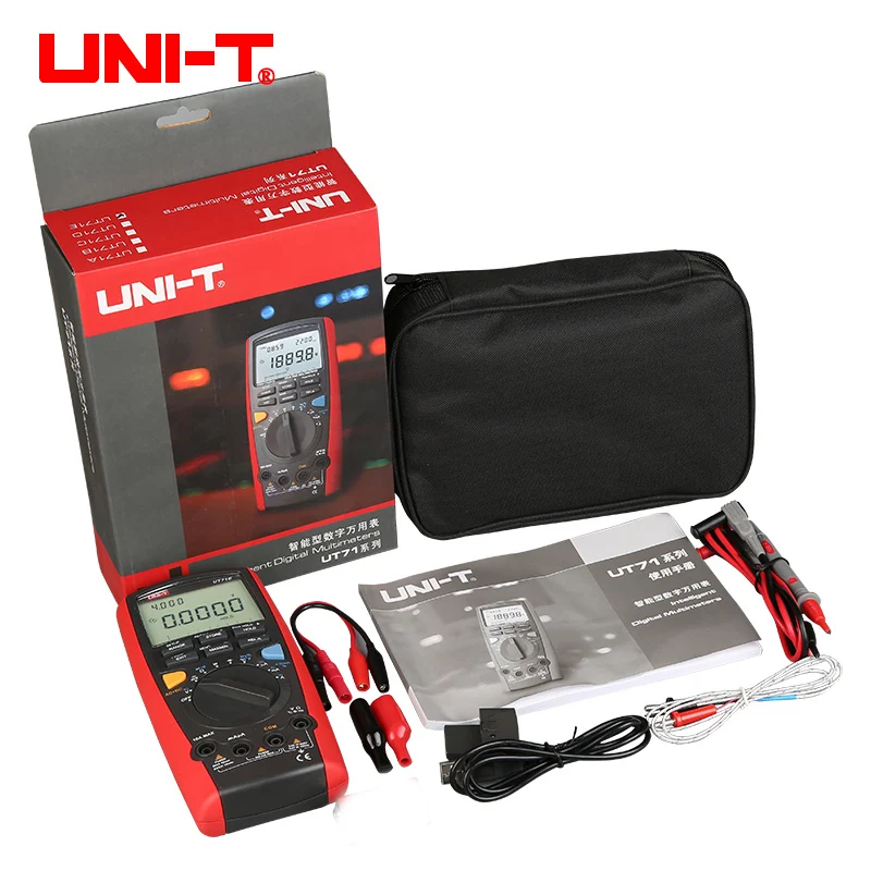 UNI-T UT71A/UT71B/UT71C/UT71D/UT71E Middle Size Intelligent Digital Multimeters; Digital Multimeter, USB/Bluetooth Communication