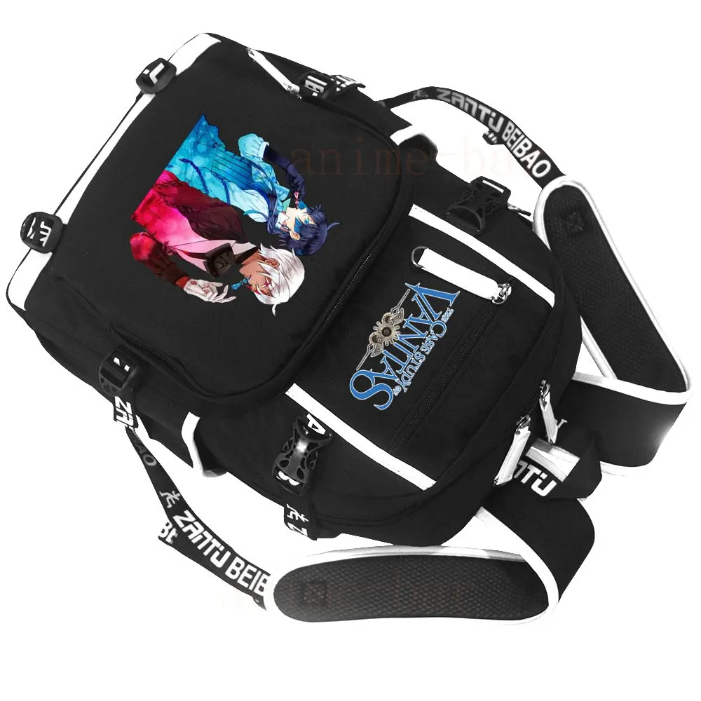 Anime The case study of Vanitas USB Backpack Schoolbags Kids Teens Mochila Student Book Bag Black Laptop Shoulder Travel Bags