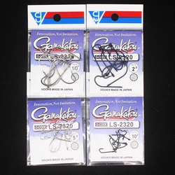 Gamakatsu Fishing Hooks 5/0#-5#  Long Shank Fishing Hook High Carbon Steel Sharp Barbed Offset Narrow Bait Hook