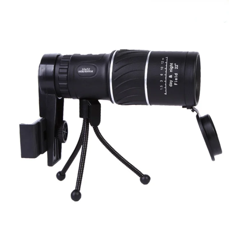 Telescope New 16X52 Twill Low-light Visible Monocular Camera Can Take Pictures High-definition Mobile Phone Telescope Hiking