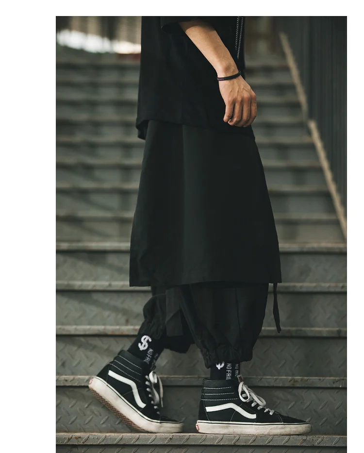 Hair stylist casual pants men and women same style wide-leg pants