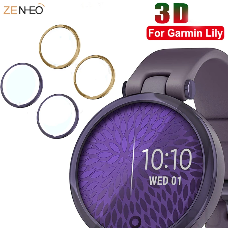 3D Curved Soft Edge Protective Film Cover Smartwatch Protection For Garmin Lily Watch Full Display LCD Screen Protector