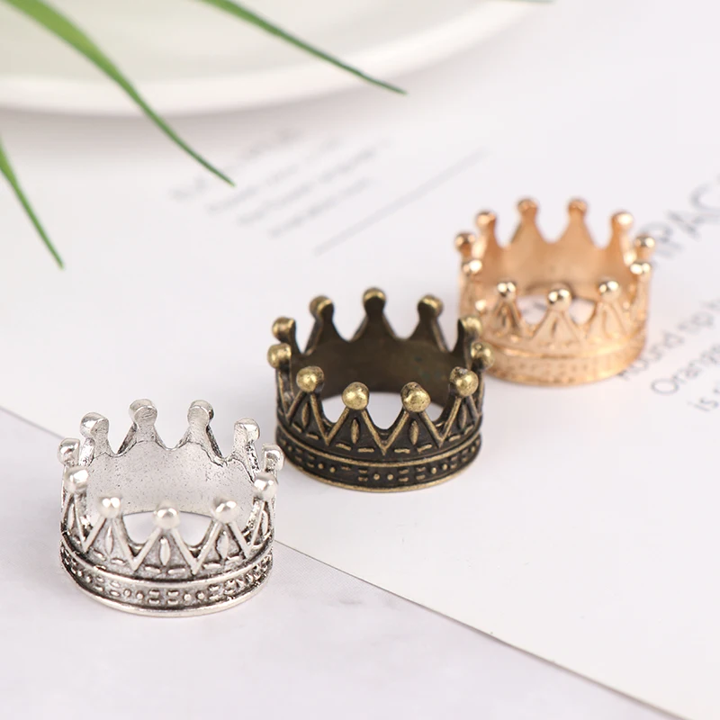 1PC Fashion Metal Miniature Crown For Dolls Kids Princess Empress Dollhouse Headwear Gift Toy