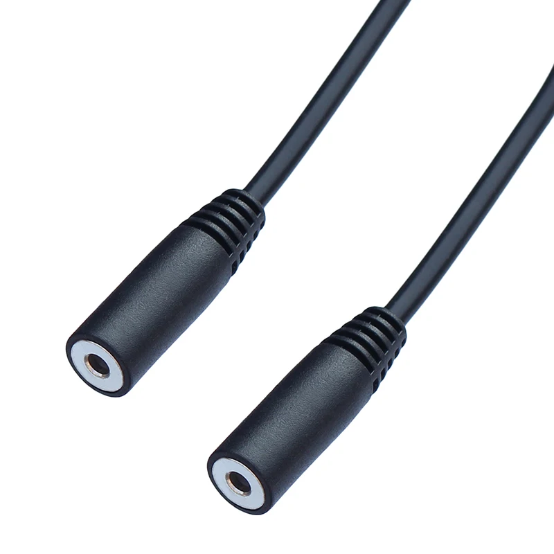 4 polak Stereo 2.5mm żeńskie do 2.5mm żeński adapter Audio kabel 20CM