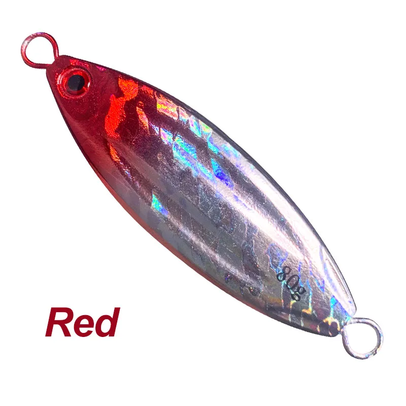 OBSESSION Micro Jig 60g 80g 100g 130g Flat Slow Fall Sinking Jig Lure Hard Metal Lead Artificial Deepsea Fishing Bait Tackle