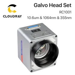 Cloudray RC1001 Fiber Laser Scanning Galvo Head Set 10.6um &1064nm & 355nm 10mm Galvanometer Scanner with Power Supply
