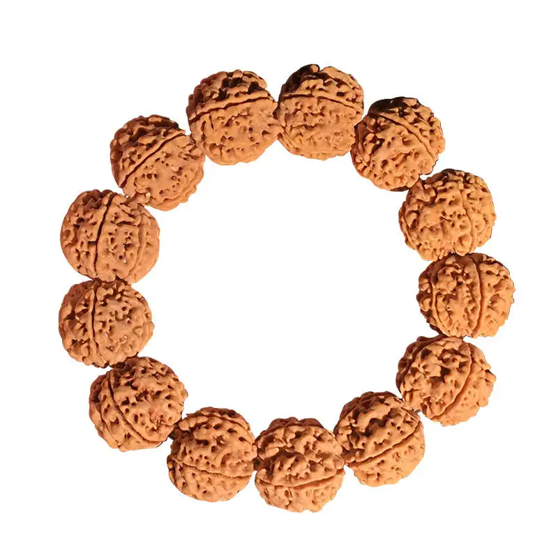 Five Heads 18-20mm Big Rudraksha Bodhi Beads Bracelets For Man and Woman Tibetan Hand Mala BRO849