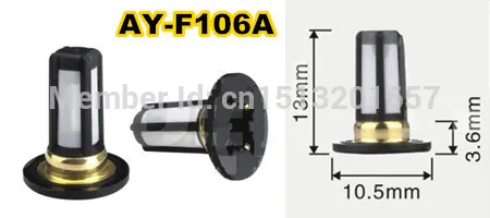 10pcs  hot sale in aftermarket fuel injector micro filter 13*10.5*3.6mm used for honda cars (AY-F106A)