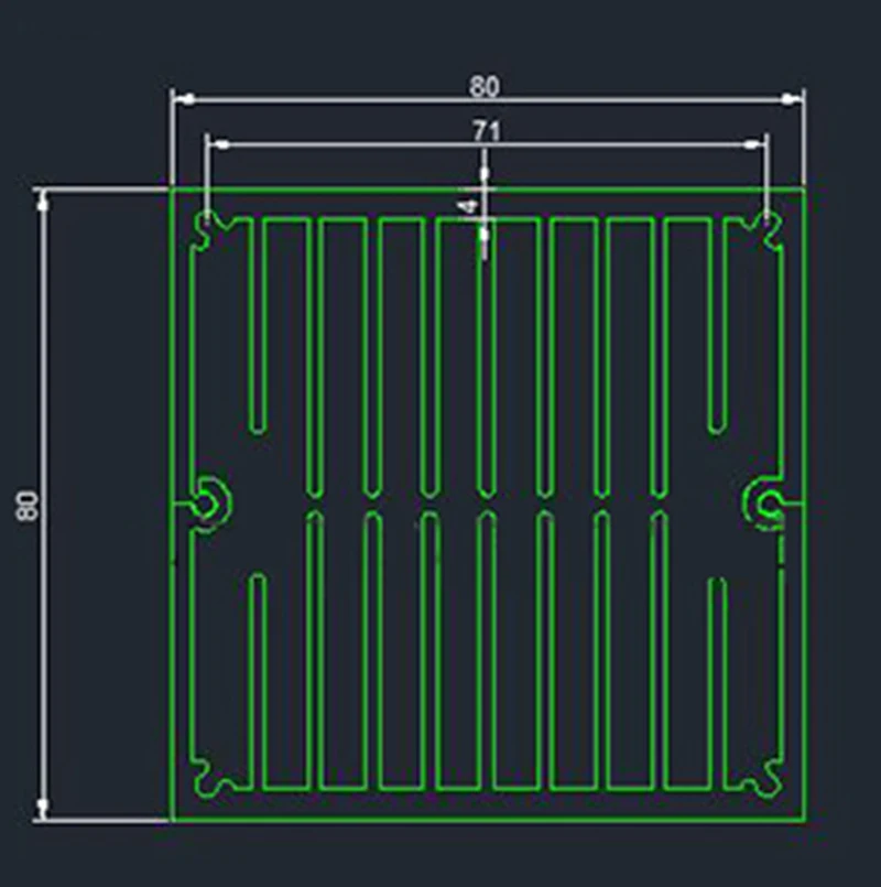 DIY 8CM FAN Mating Wind Tunnel Radiator Heatsink High Power Circuit Heat Dissipation 100*80*80mm