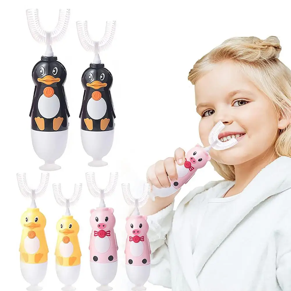 

Kids U-Shaped Electric Toothbrush Automatic 360 Toothbrush Teeth Brush Ultrasonic Automatic Toothbrush Children Baby Toothbrush