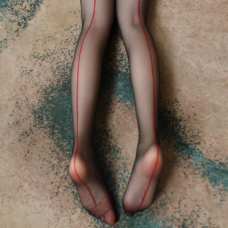 2021 Designer Tights Retro Cuban Heel Back Seam Pantyhose Open Crotch Closed Crotch Thin Transparent Tights Women Sexy Underwear